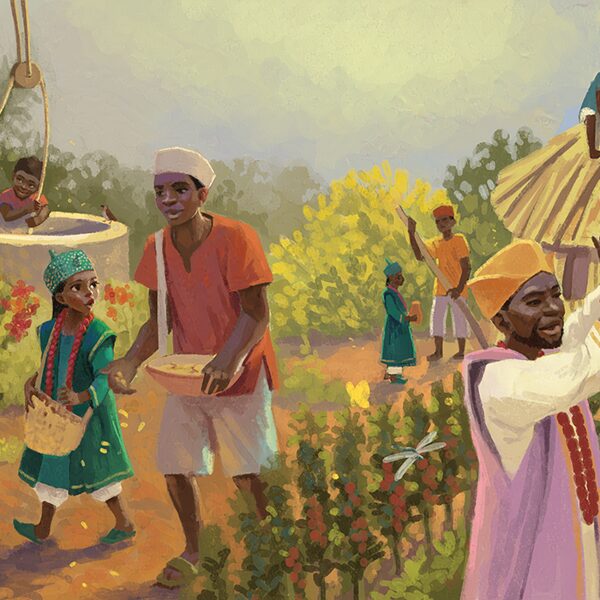 Helping the villagers