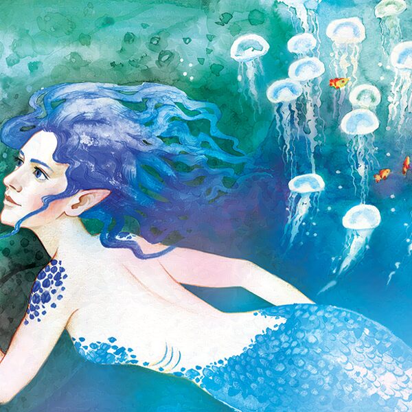 The mermaid and a whale's eye