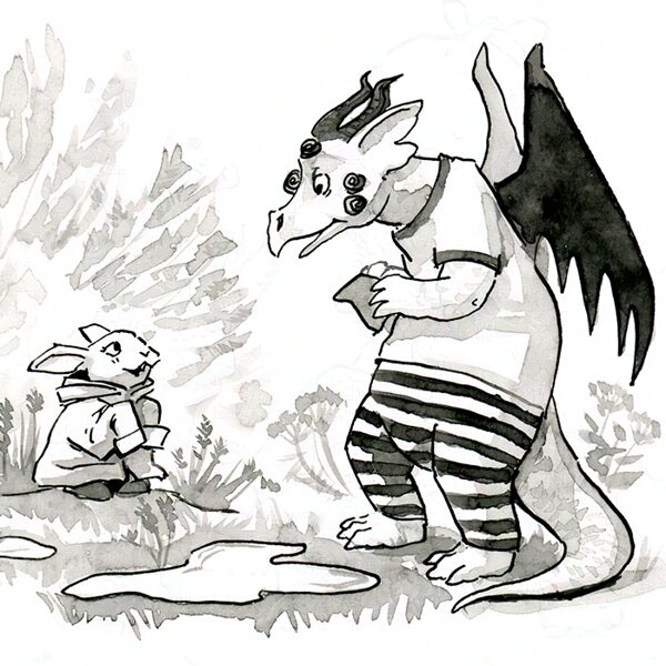 What's that on the dragon's face?