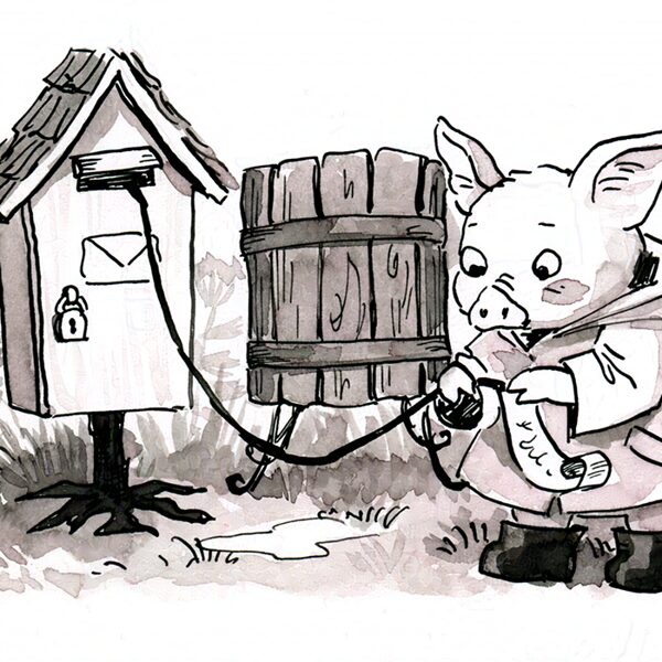 Something curious is hanging from the mailbox